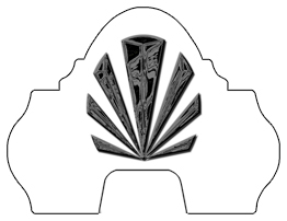 DARAY-L-602-BK-WT Black Sunburst White